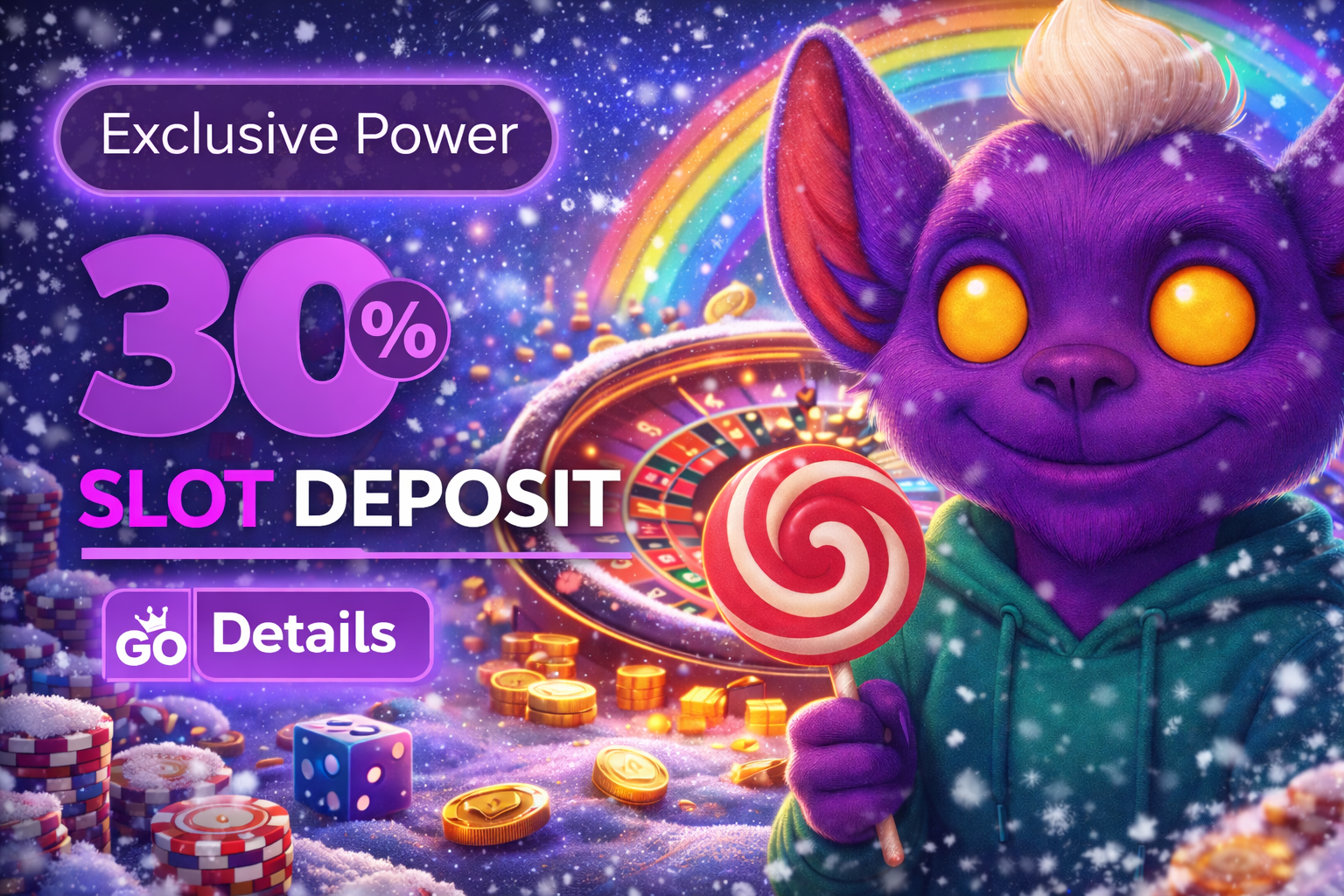 30% Slot Deposit – Exclusive Power. Go Details