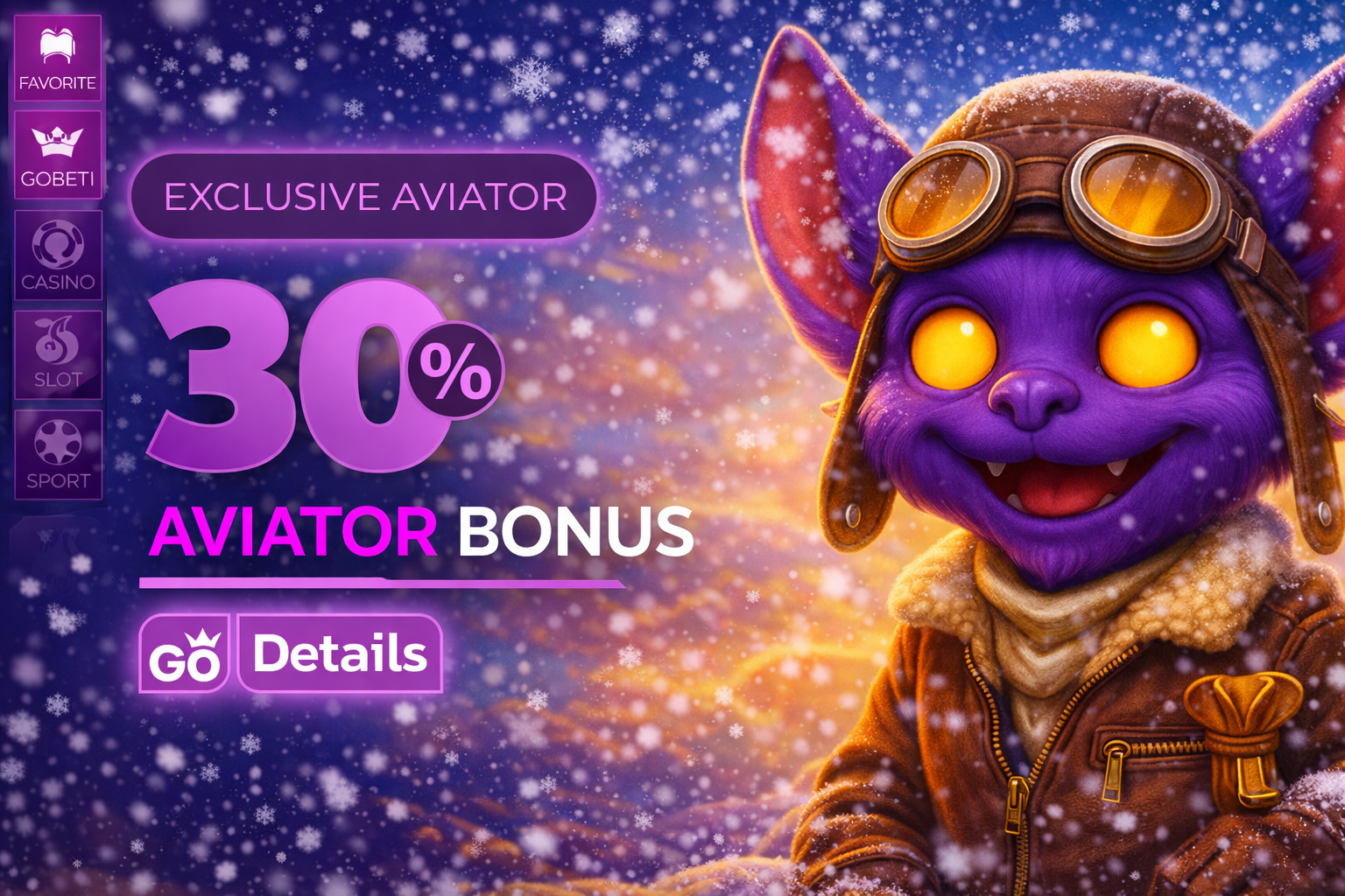 30% Aviator Bonus – Exclusive Aviator. Go Details